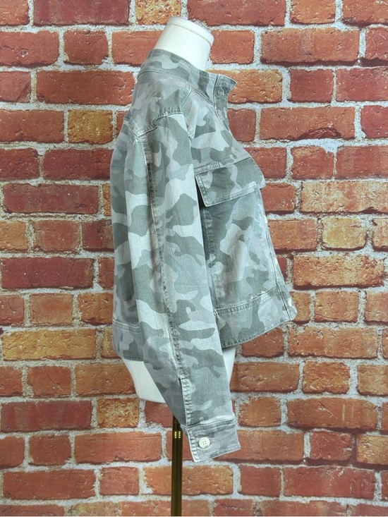 Dear John Light Gray Camouflage Utility Jacket Women’s Size Small NEW - Picture 5 of 14